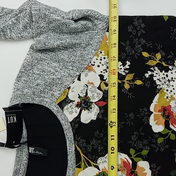 Kut From The Kloth Benter Mixed Media Women's Long Sleeve Shirt Size XS - Picture 4 of 10